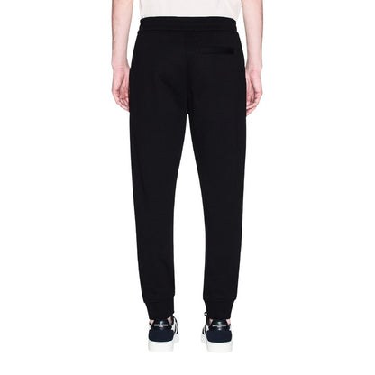 Jogging en coton noir Armani Exchange (pantalon d'entraînement)