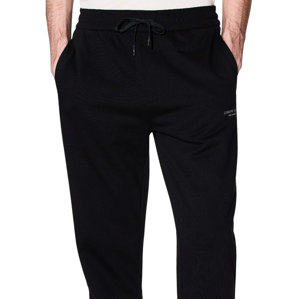 Jogging en coton noir Armani Exchange (pantalon d'entraînement)