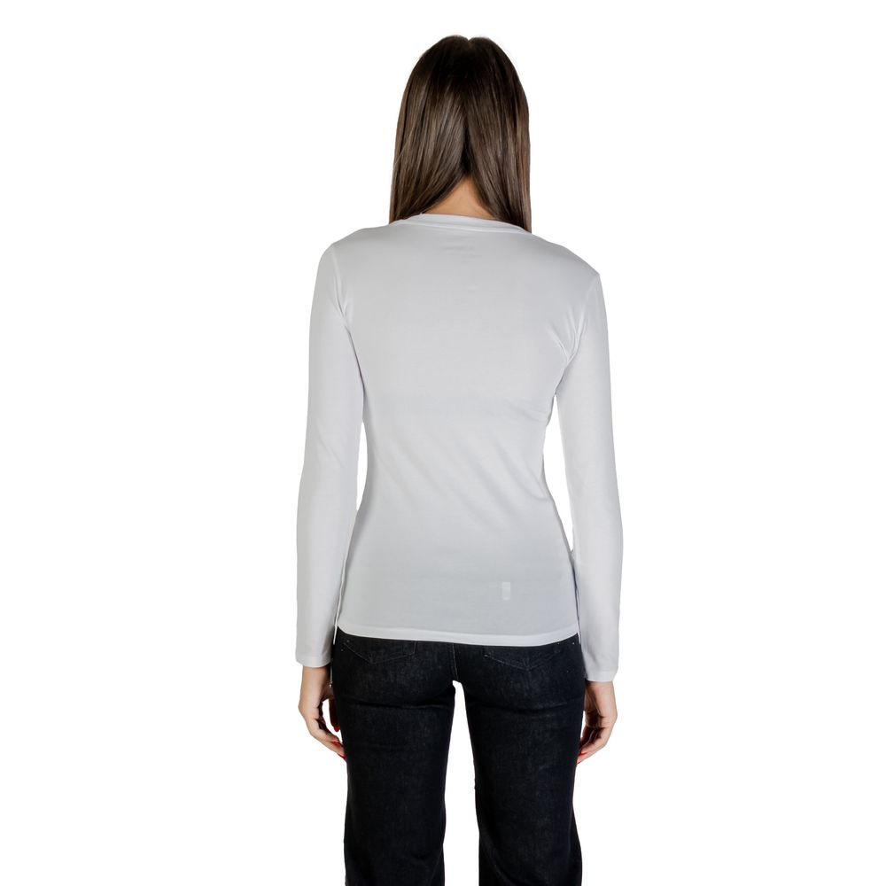 Armani Exchange Women's White Cotton T-Shirt - Model XW001353