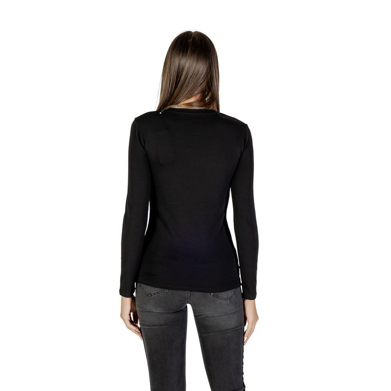 Armani Exchange Black Cotton T-Shirt for Women - Model XW001353