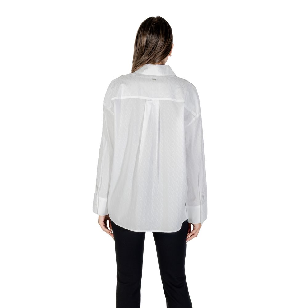 Armani Exchange Women's White Cotton Blouse XW001424 AF16631
