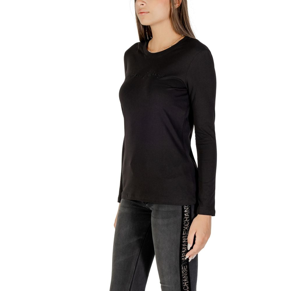 Armani Exchange Black Cotton Long Sleeve T-Shirt - Model XW001456