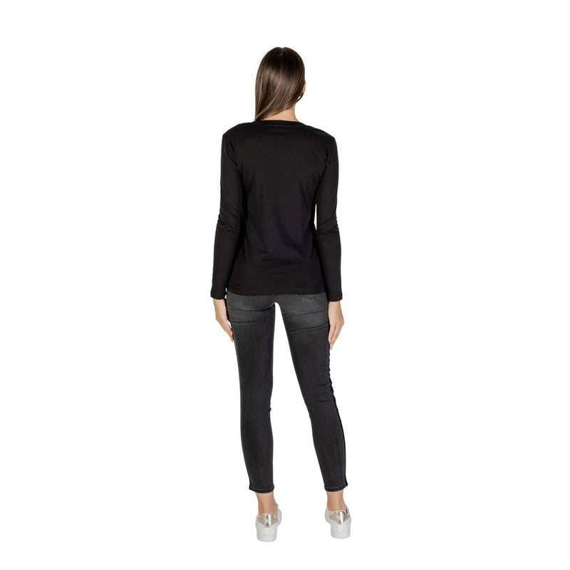 Armani Exchange Black Cotton Long Sleeve T-Shirt - Model XW001456