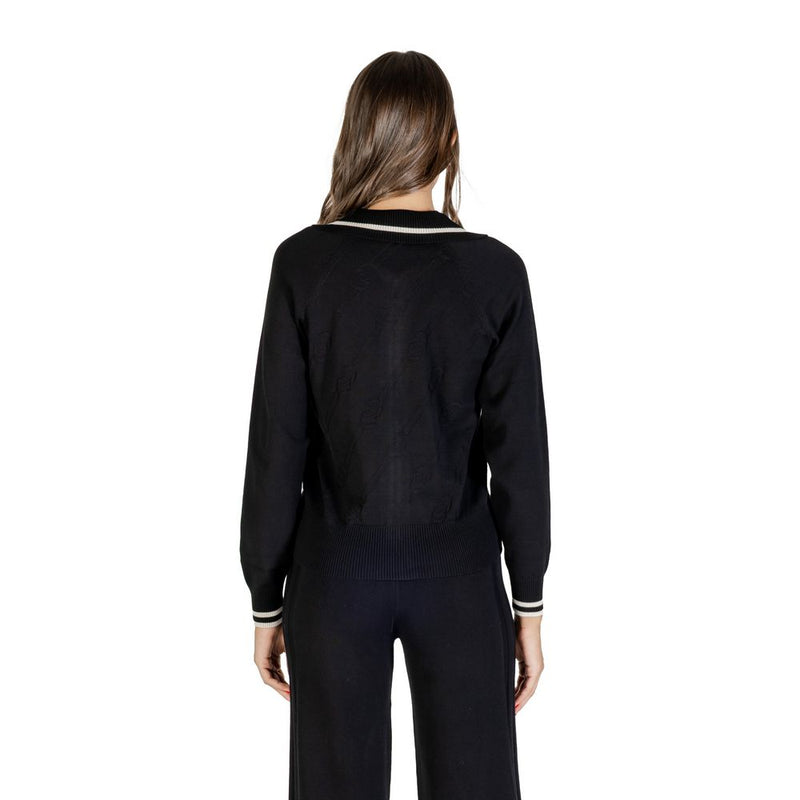 Liu Jo Black And White Viscose Cardigan for Women