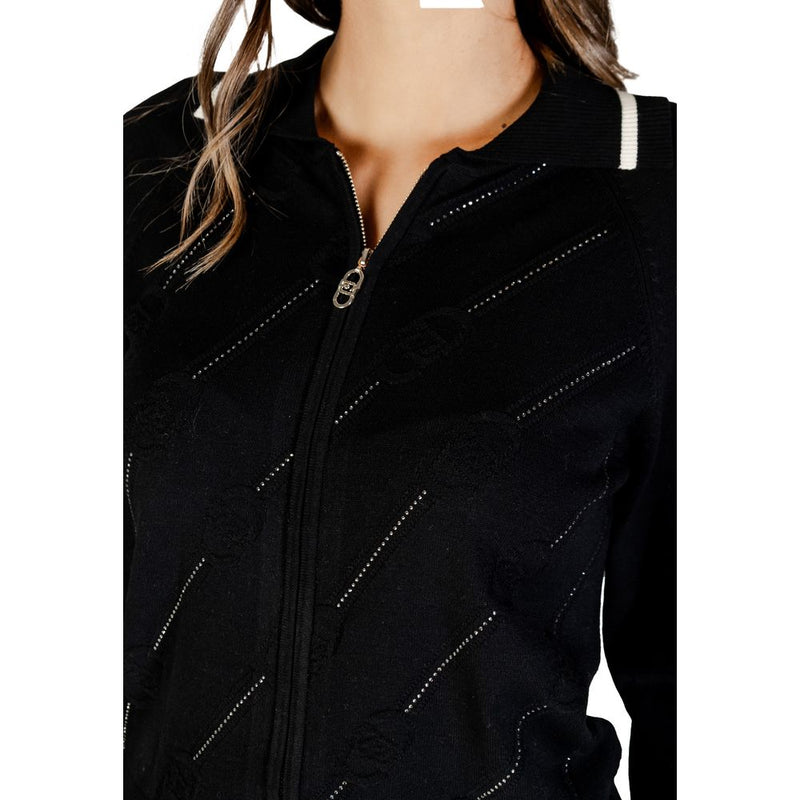 Liu Jo Black And White Viscose Cardigan for Women