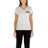 Liu Jo ECS T-Shirt M/C TF5167 JS923 - T-Shirt en Coton Blanc pour Femme