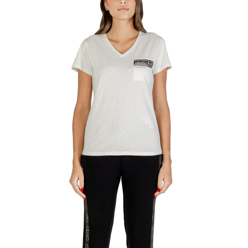 Liu Jo ECS T-Shirt M/C TF5167 JS923 - White Cotton for Women