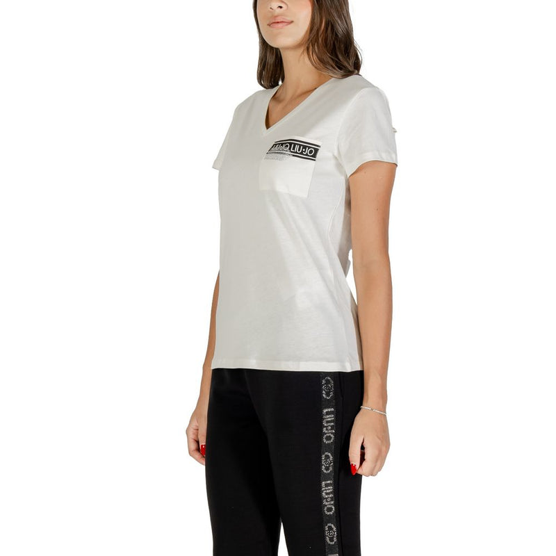 Liu Jo ECS T-Shirt M/C TF5167 JS923 - White Cotton for Women