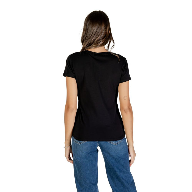 Liu Jo ECS T-SHIRT M/C TF5287 JS923 Black Cotton T-Shirt