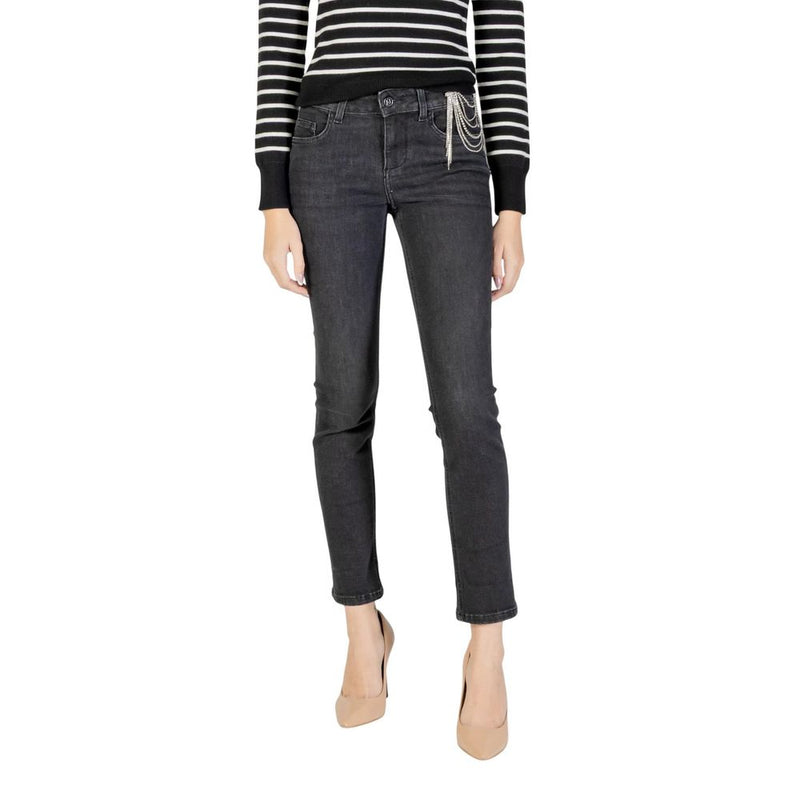 Liu Jo Black Cotton Skinny Jeans - B.UP MONROE REG.W. UF5006 D4797