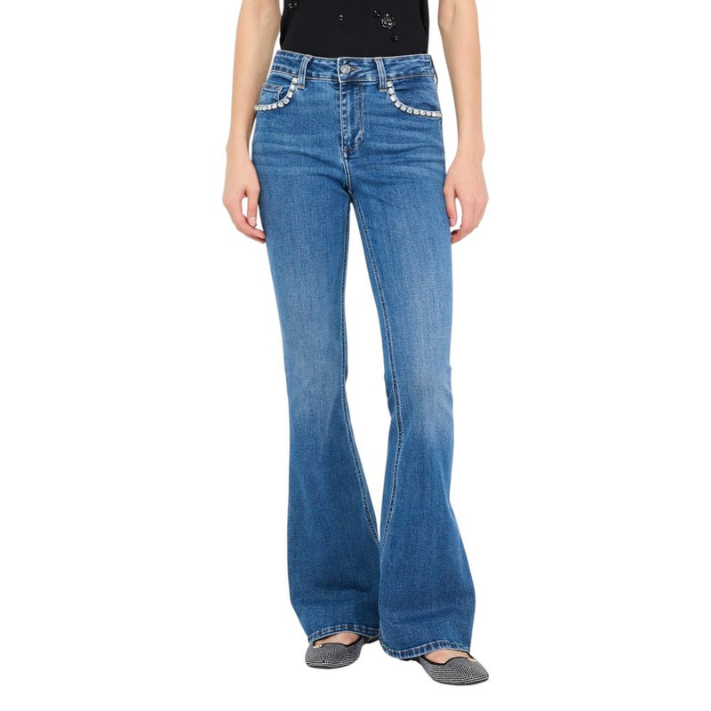 Liu Jo Blue Cotton Bootcut Jeans for Women - Stylish & Comfortable