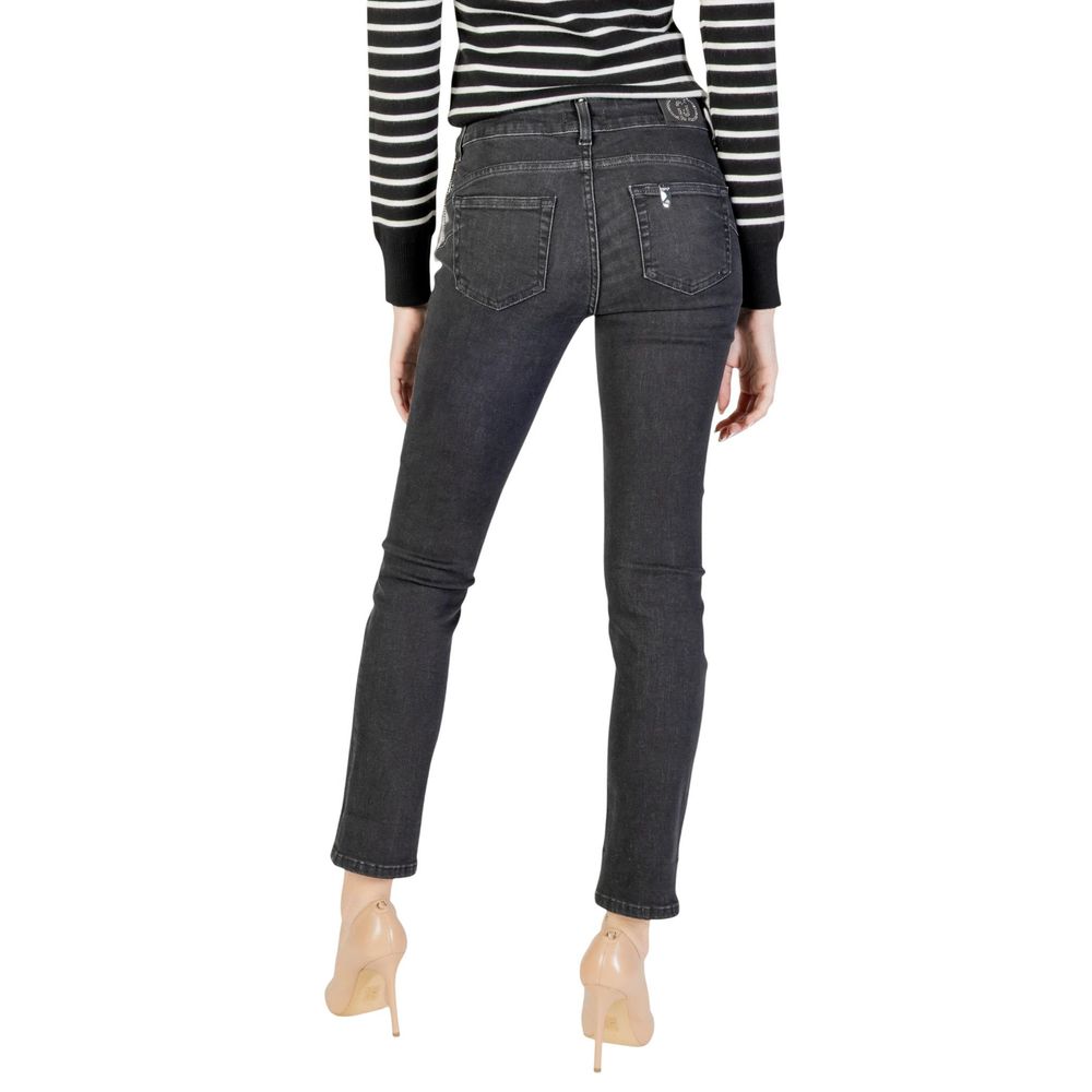 Liu Jo Black Cotton Skinny Jeans - B.UP MONROE REG.W. UF5006 D4797