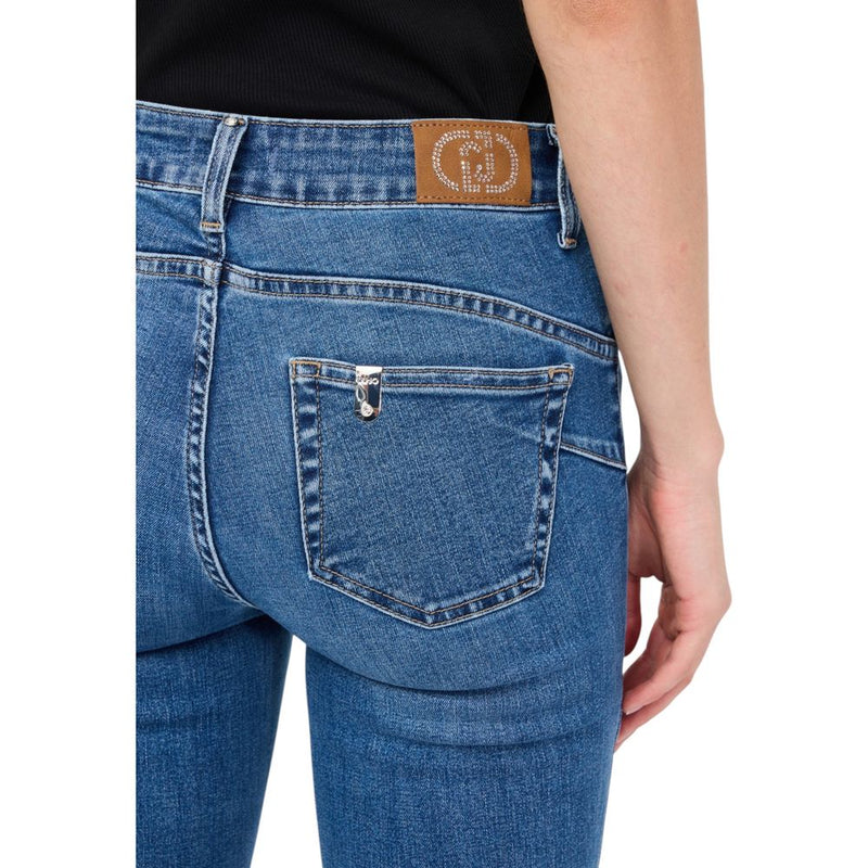 Liu Jo Blue Cotton Bootcut Jeans for Women - Stylish & Comfortable