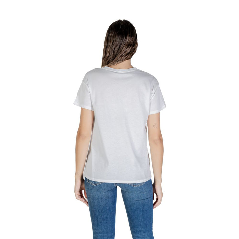 Liu Jo ECS T-Shirt Moda M/C UF5261 JS923 - Women's White Cotton Tee