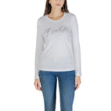 Liu Jo Bicolor Cotton Long Sleeve T-Shirt pour Femmes