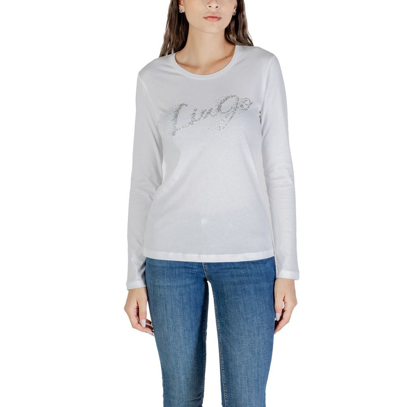 Liu Jo Bicolor Cotton Long Sleeve T-Shirt for Women
