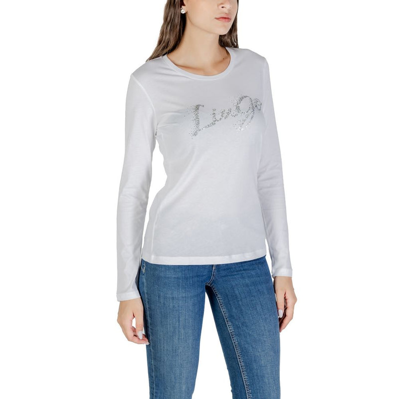 Liu Jo Bicolor Cotton Long Sleeve T-Shirt for Women