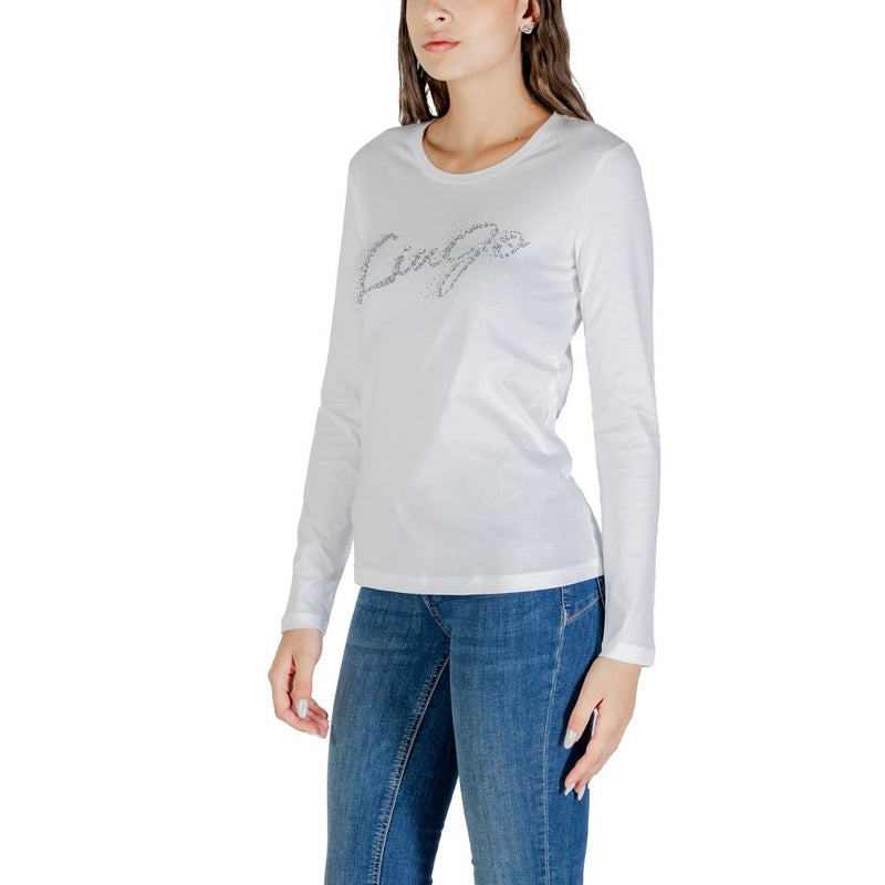 Liu Jo Bicolor Cotton Long Sleeve T-Shirt for Women