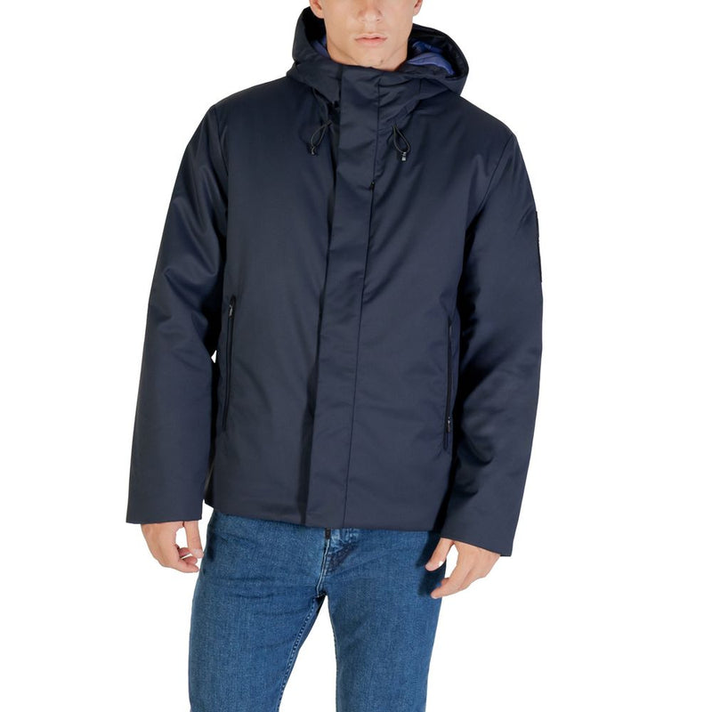 EA7 Emporio Armani Blauwe Polyester Jas