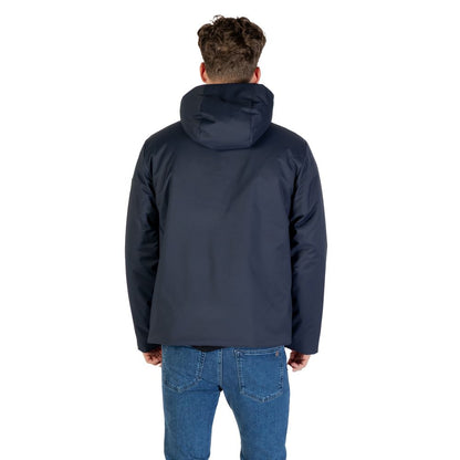 Manteau EA7 Emporio Armani en polyester bleu