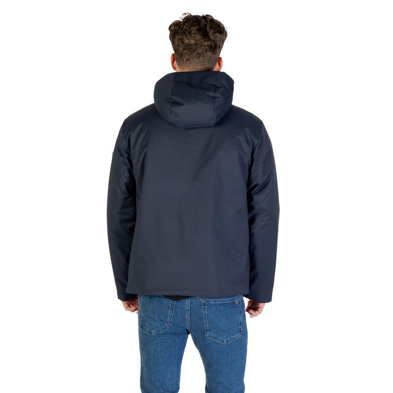 EA7 Emporio Armani Blauwe Polyester Jas
