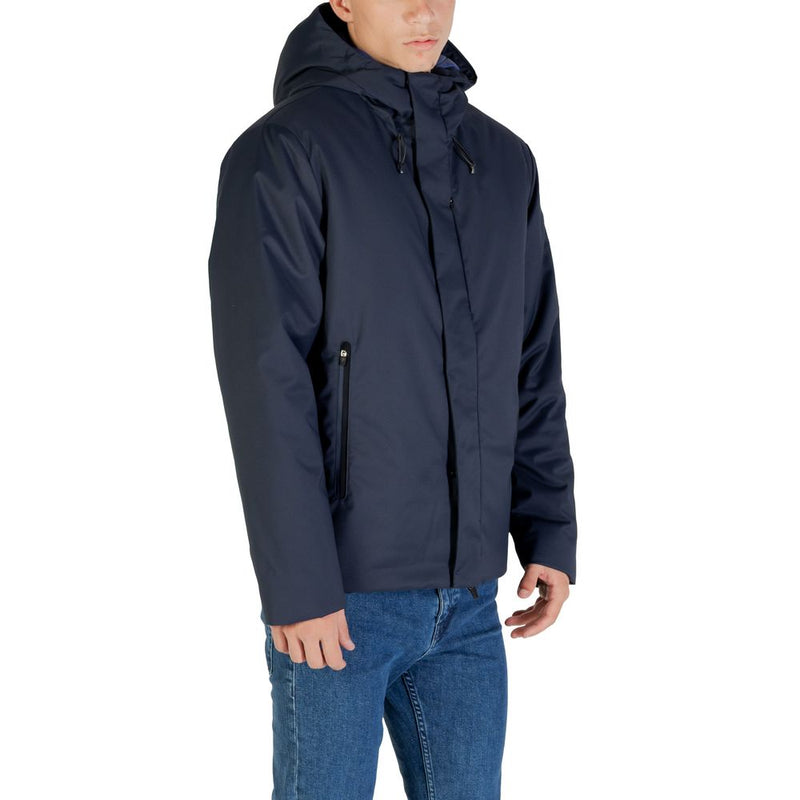 EA7 Emporio Armani Blauwe Polyester Jas
