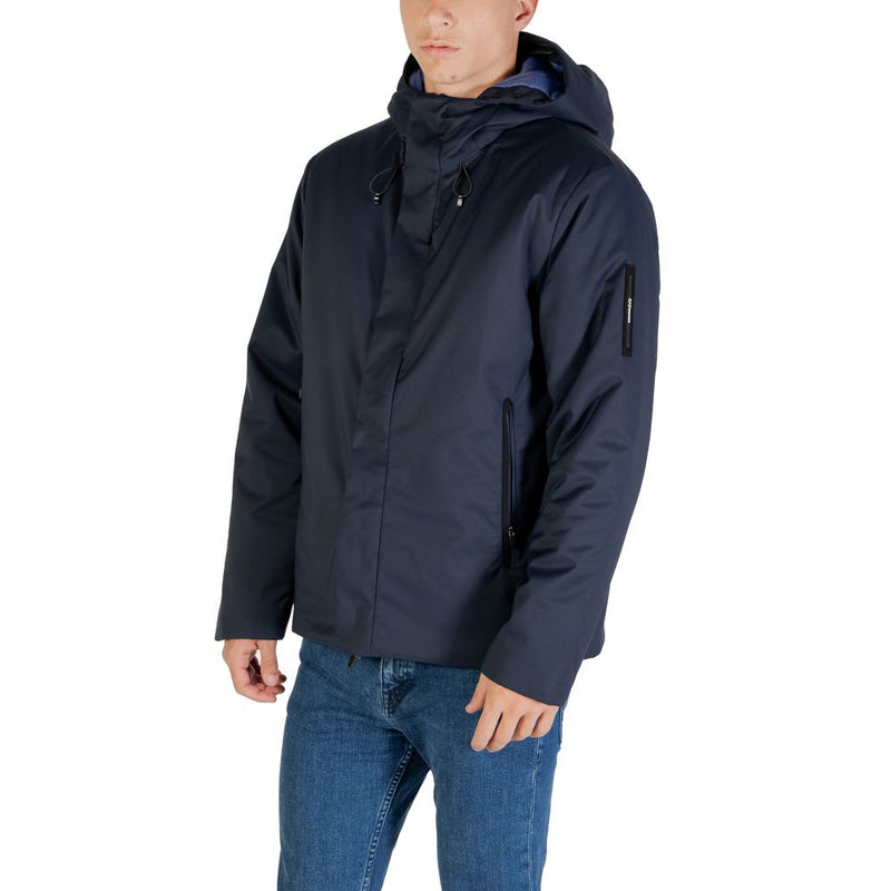EA7 Emporio Armani Blauwe Polyester Jas