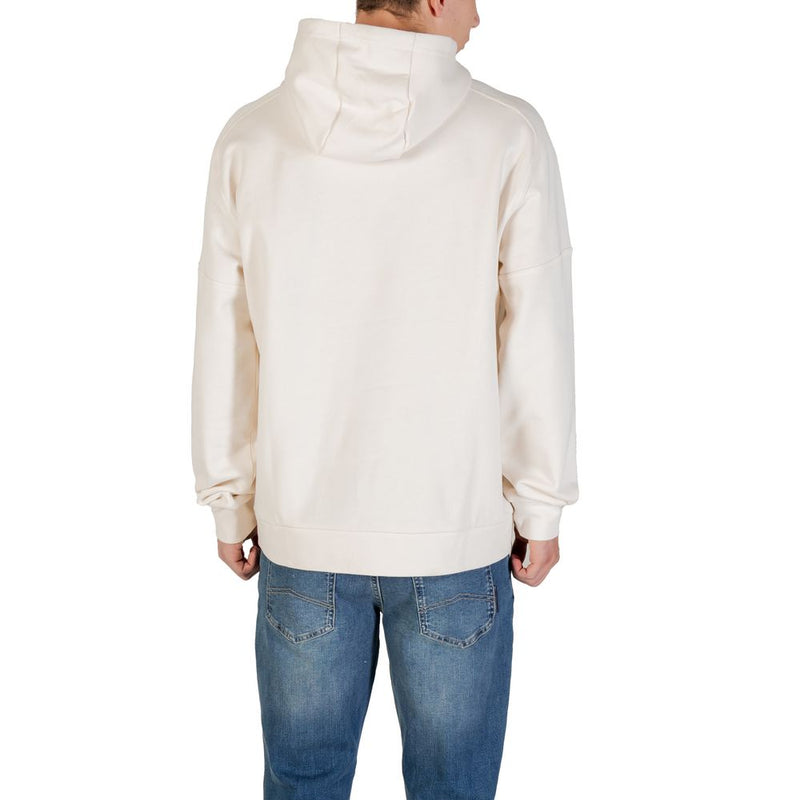 EA7 Emporio Armani Zwart-witte katoenen hoodie