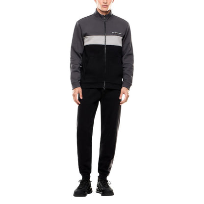 EA7 Emporio Armani zwarte katoenen joggingbroekpak