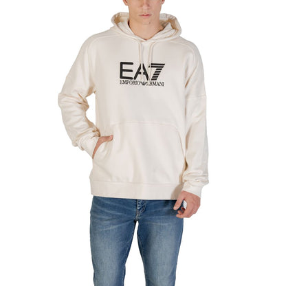 EA7 Emporio Armani Zwart-witte katoenen hoodie