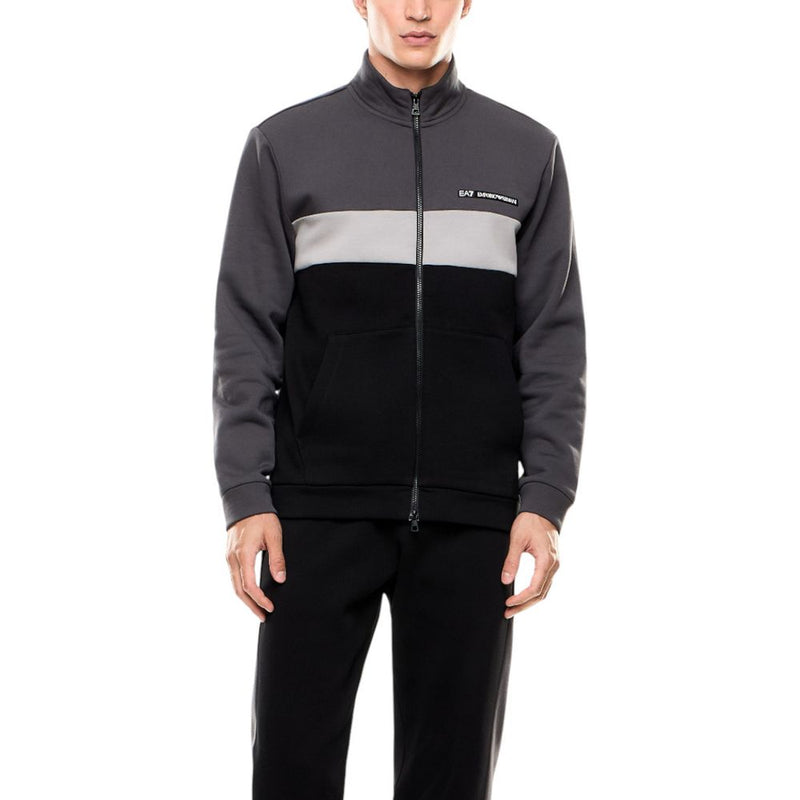 EA7 Emporio Armani zwarte katoenen joggingbroekpak