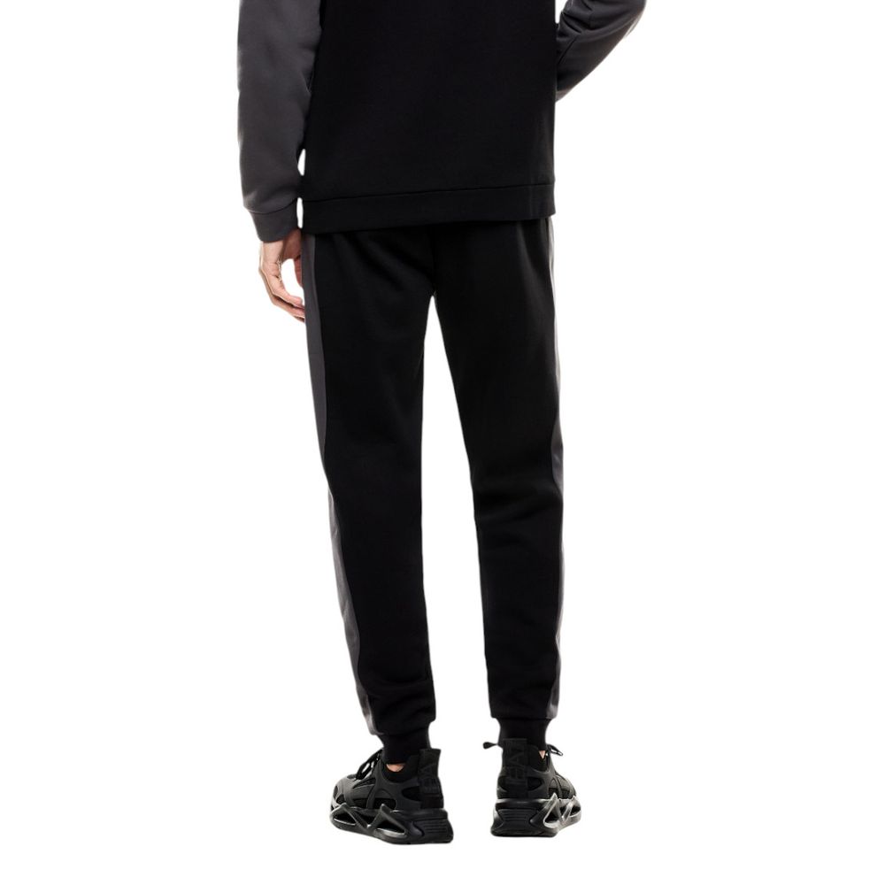EA7 Emporio Armani Black Cotton Sweatsuit for Men