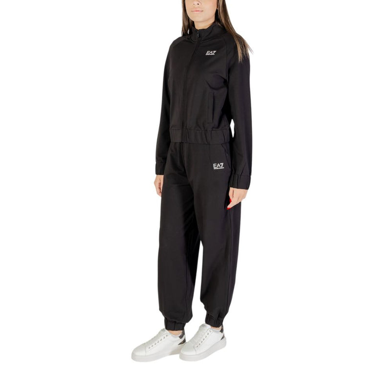 EA7 Emporio Armani Black Cotton Tracksuit for Women