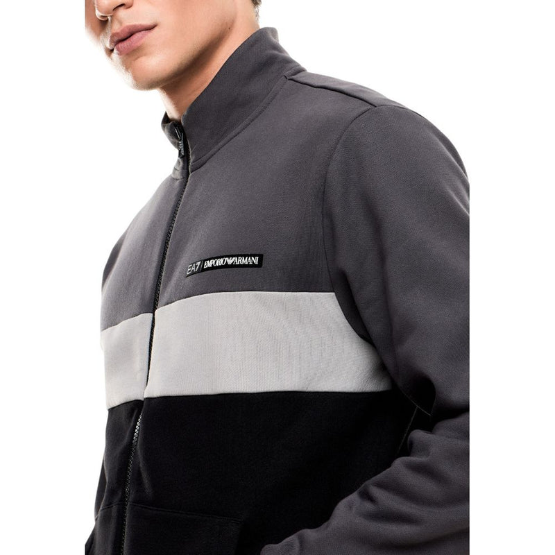 EA7 Emporio Armani zwarte katoenen joggingbroekpak