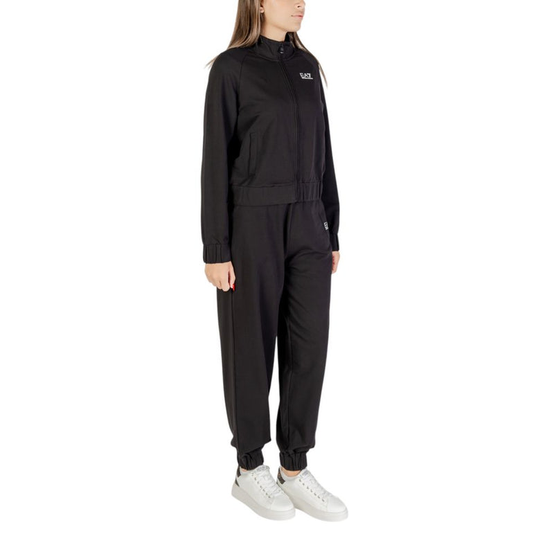 EA7 Emporio Armani Black Cotton Tracksuit for Women