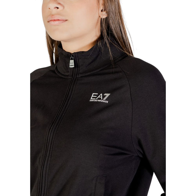 EA7 Emporio Armani Black Cotton Tracksuit for Women