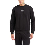 EA7 Emporio Armani Black Cotton Sweatshirt - Model 8NPM34 PJVTZ