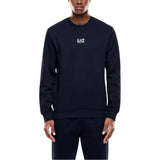 EA7 Emporio Armani Blue Cotton Sweatshirt for Men