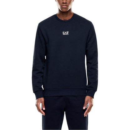 EA7 Emporio Armani Blauw Katoenen Sweatshirt