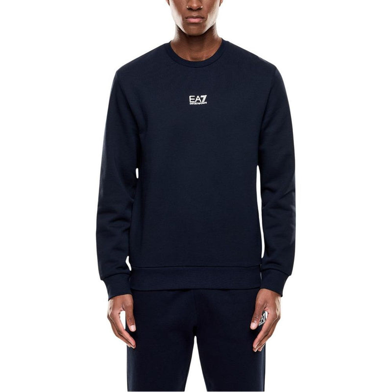 EA7 Emporio Armani Blue Cotton Sweatshirt - Model 8NPM34 PJVTZ