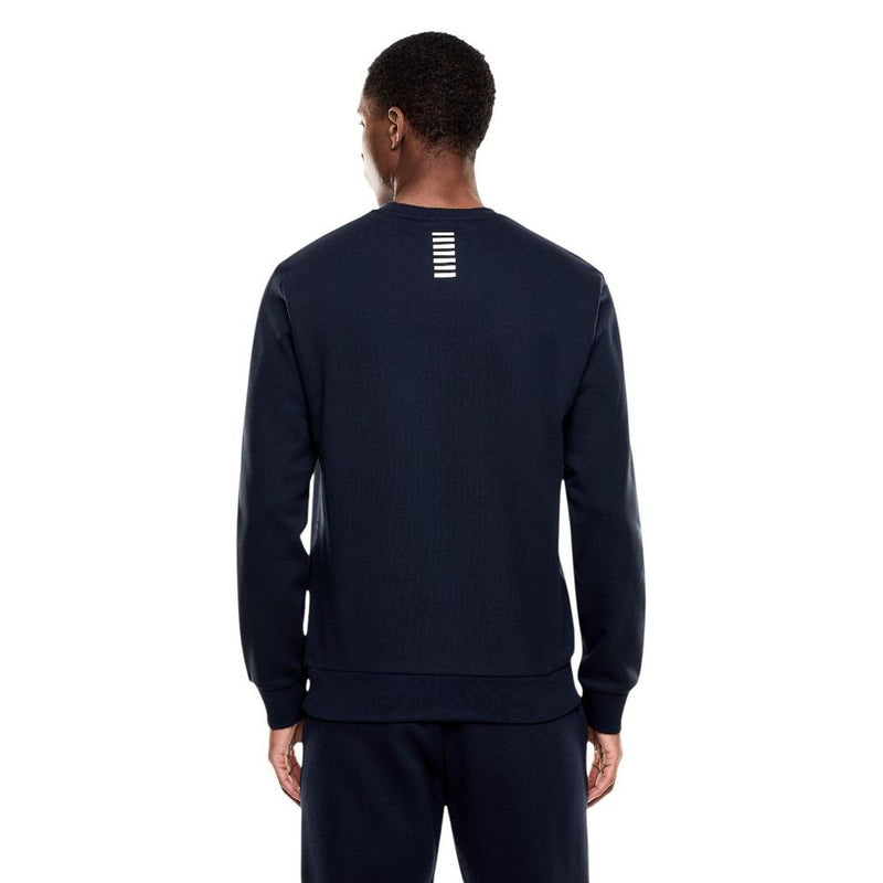 EA7 Emporio Armani Blue Cotton Sweatshirt - Model 8NPM34 PJVTZ