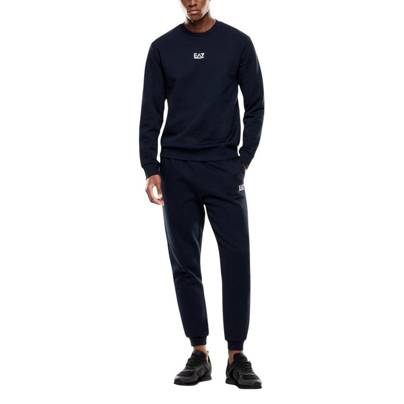 EA7 Emporio Armani Blue Cotton Sweatshirt - Model 8NPM34 PJVTZ