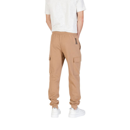 EA7 Emporio Armani Beige Katoenen Joggingbroek