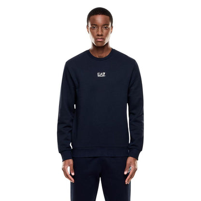 EA7 Emporio Armani Blauw Katoenen Sweatshirt