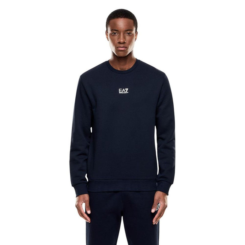 EA7 Emporio Armani Blue Cotton Sweatshirt - Model 8NPM34 PJVTZ