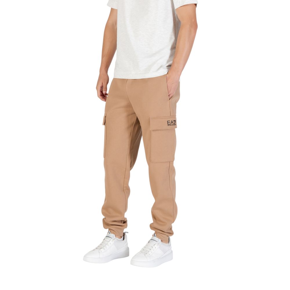 EA7 Emporio Armani Beige Katoenen Joggingbroek