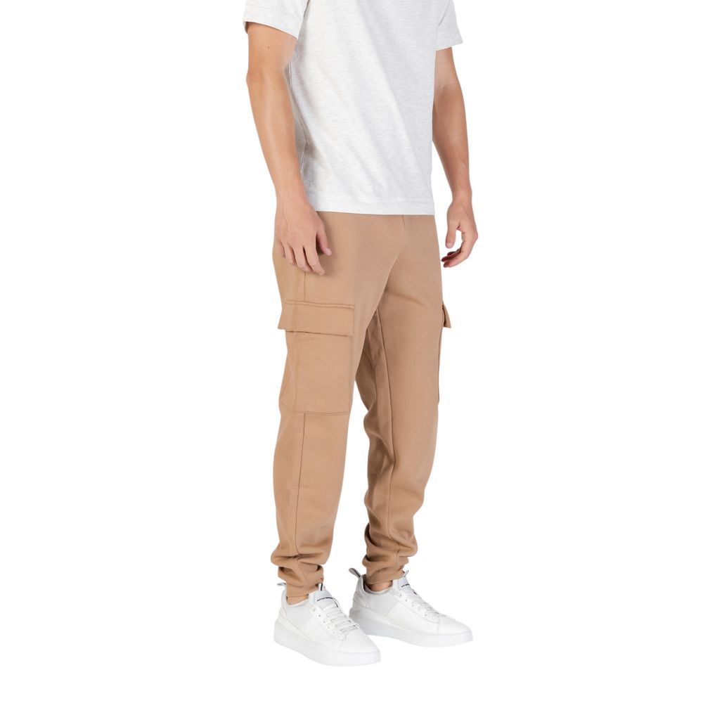 EA7 Emporio Armani Beige Katoenen Joggingbroek