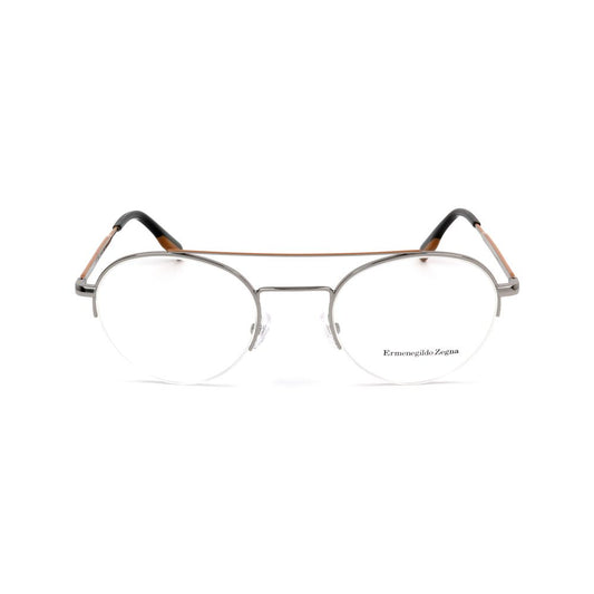 Ermenegildo Zegna Gray Metal Glasses (Frames) - Model EZ5131-14