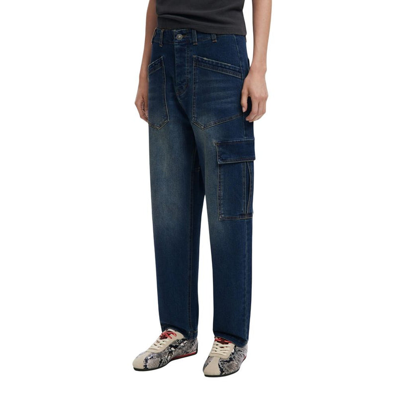 Desigual Blue Cotton Boyfriend Jeans - DENIM_PARKER 25WWDD06