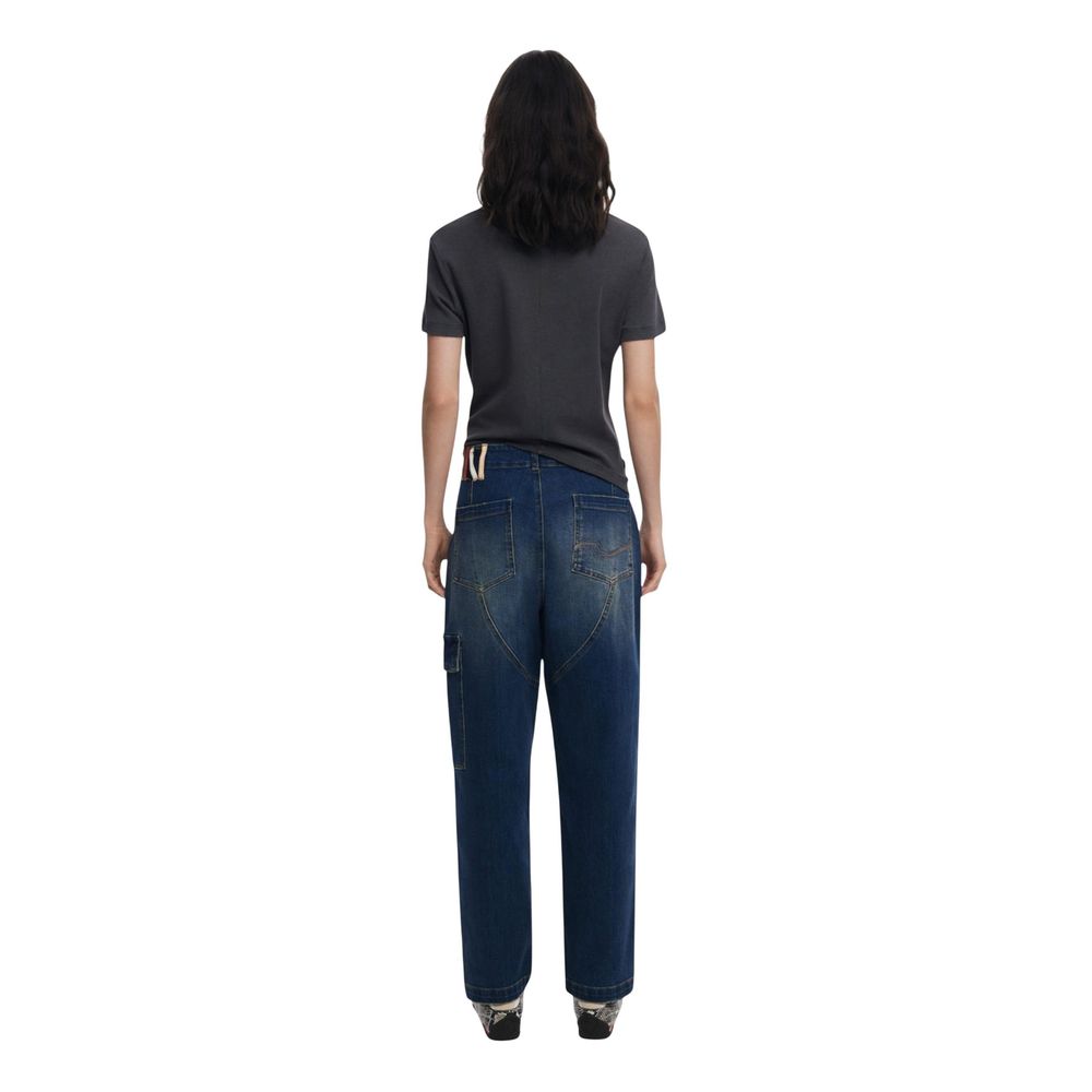 Desigual Blue Cotton Boyfriend Jeans - DENIM_PARKER 25WWDD06